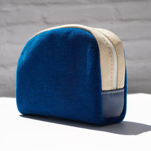 画像をギャラリービューアに読み込む, クラシックポーチ 青モケット(ブルー)/(チョコレート)